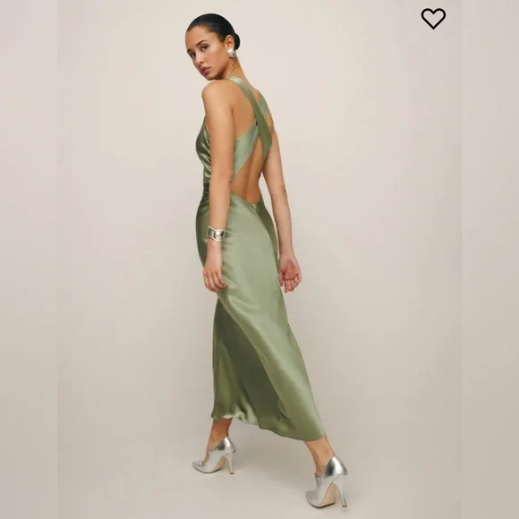 Reformation Casette Silk Dress size 8 - Picture 6 of 9